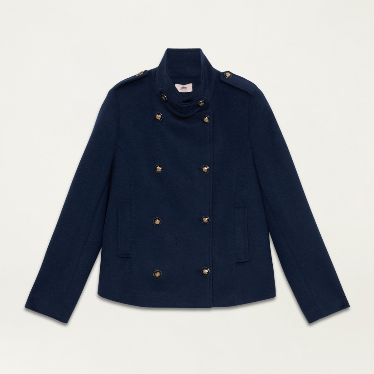 Oltre - Cappotto corto military - Blu