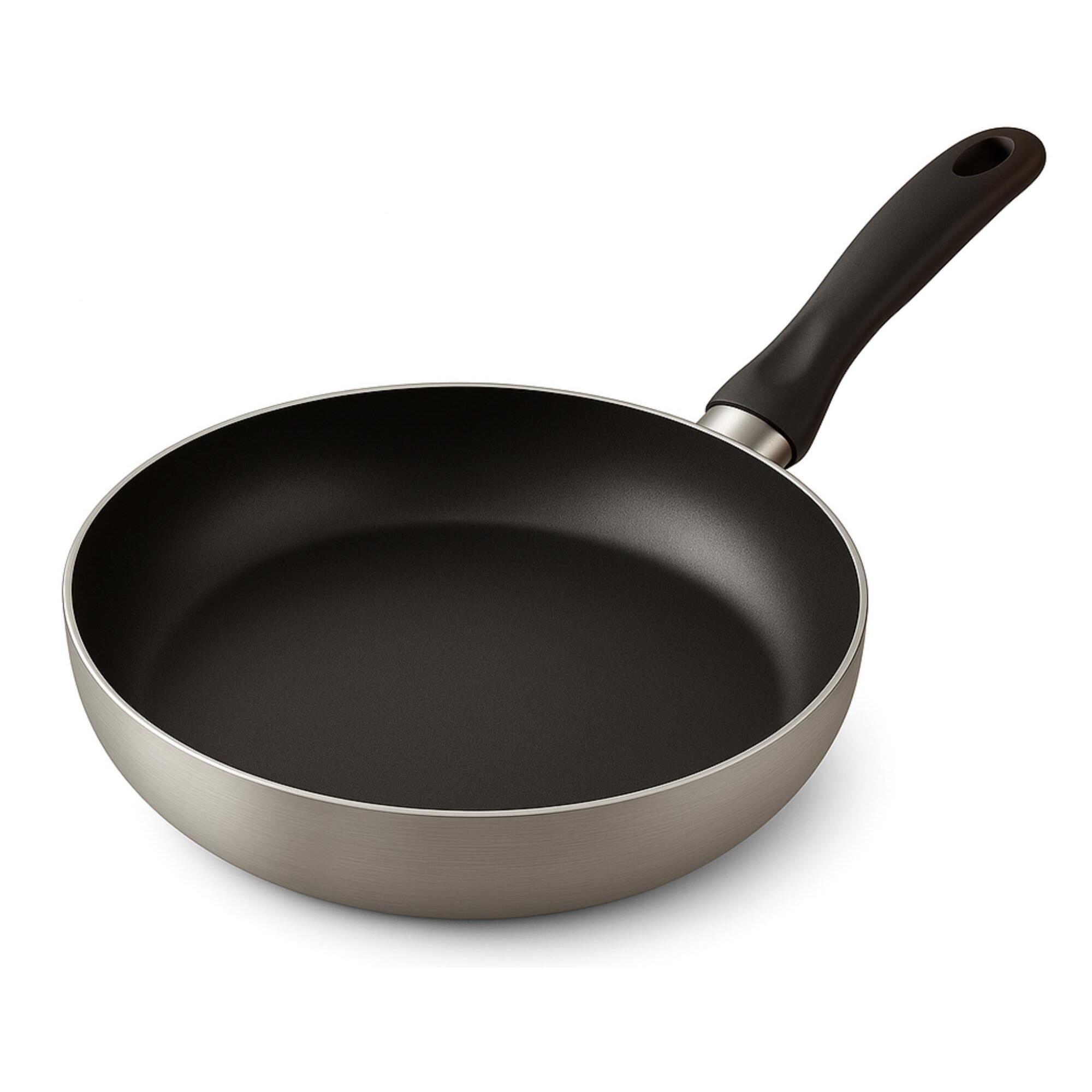 Sartén de Ø28x5cm en Aluminio prensado color Gris metalizado