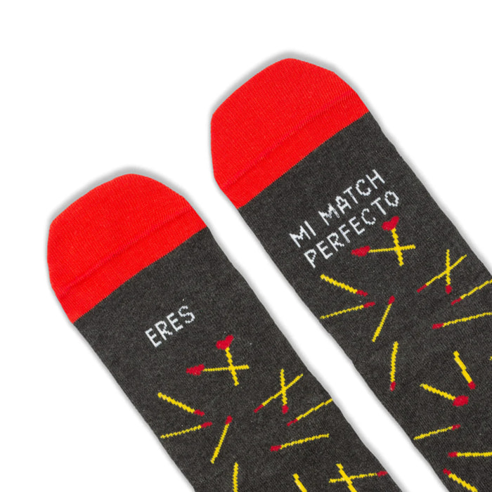 Calcetines "Eres mi match perfecto"