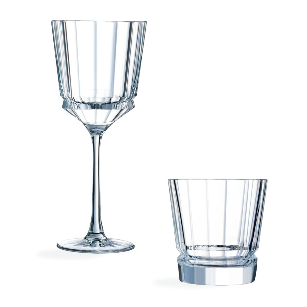 Set di 12 bicchieri da vino e acqua Macassar - Cristal d'Arques