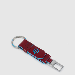 Piquadro Porte-clés avec plaquette en cuir