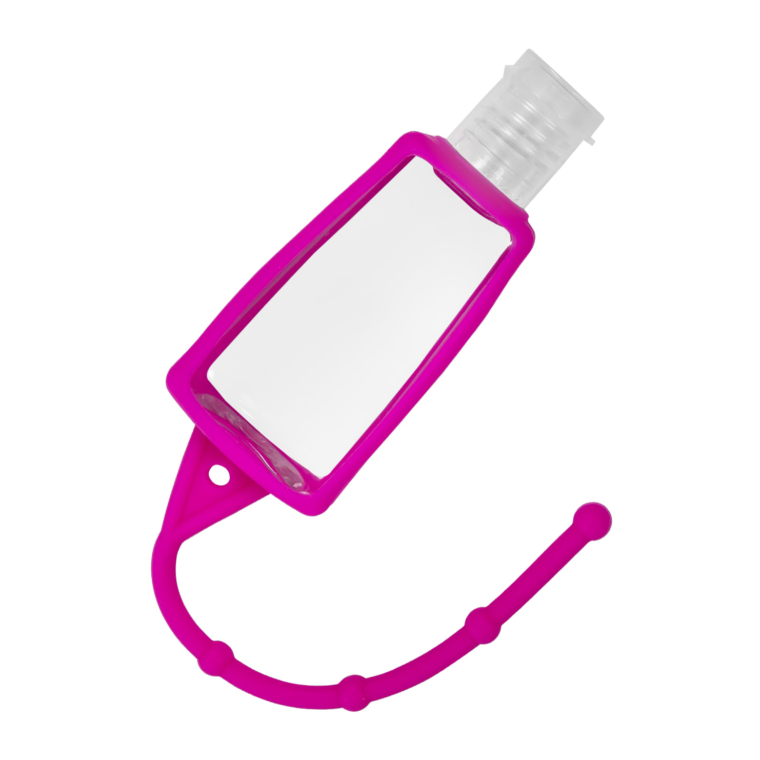 Portachiavi bottiglia igienizzante per le mani alcol ricaricabile 30ml in silicone con pendente