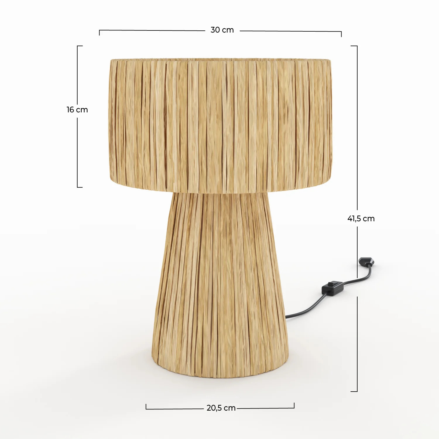 Lampe en feuille de palmier - Soléa