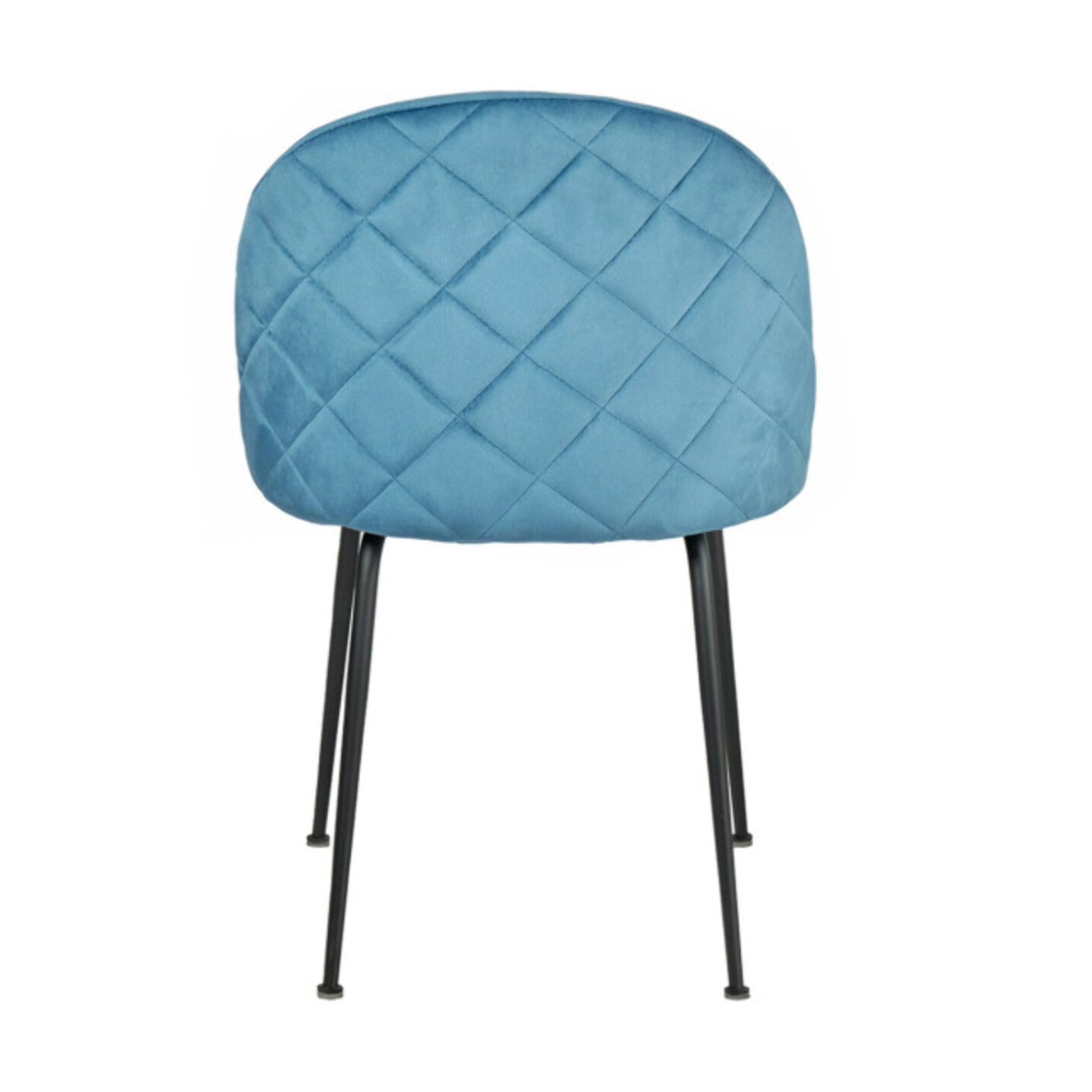 Chaise design en velours dossier capitonné - CLEA