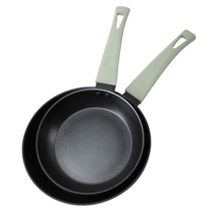 Juego de Sartenes en Aluminio prensado Ø20Ø24cm CEDAR San Ignacio