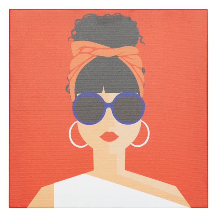 Toile imprimée "Natty" 28x28cm