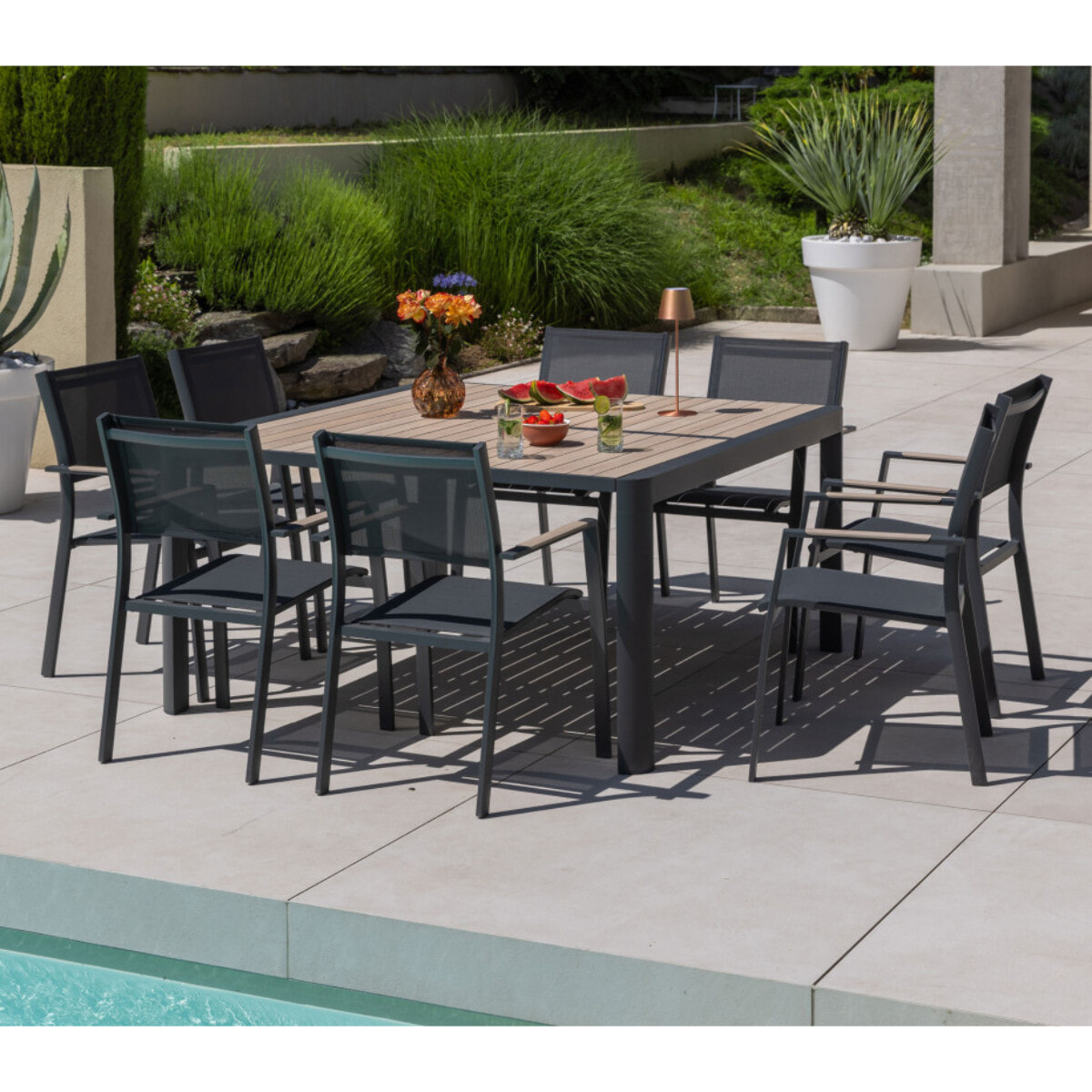 Ensemble table et chaises de jardin  - COLERON