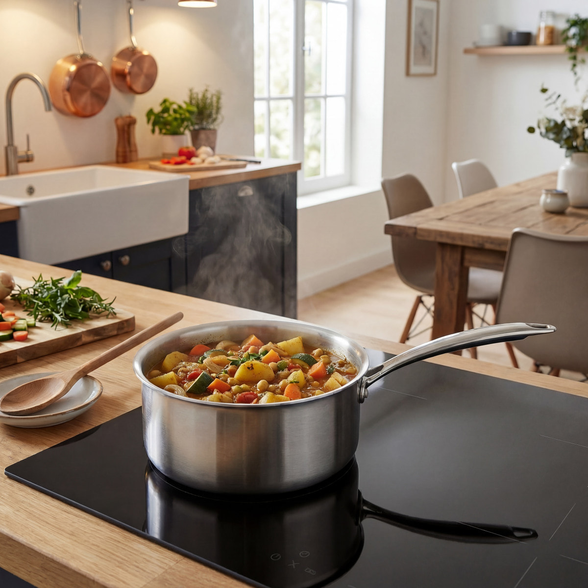 Gourmet - Casserole 20 cm inox triply