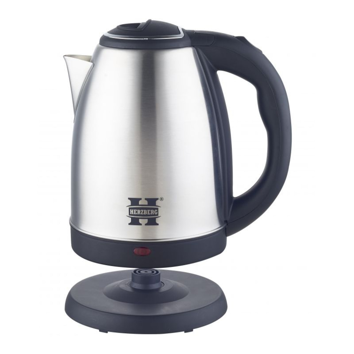 Bouilloire électrique 1.8L inox sans fil argent Herzberg HG5011-SIL
