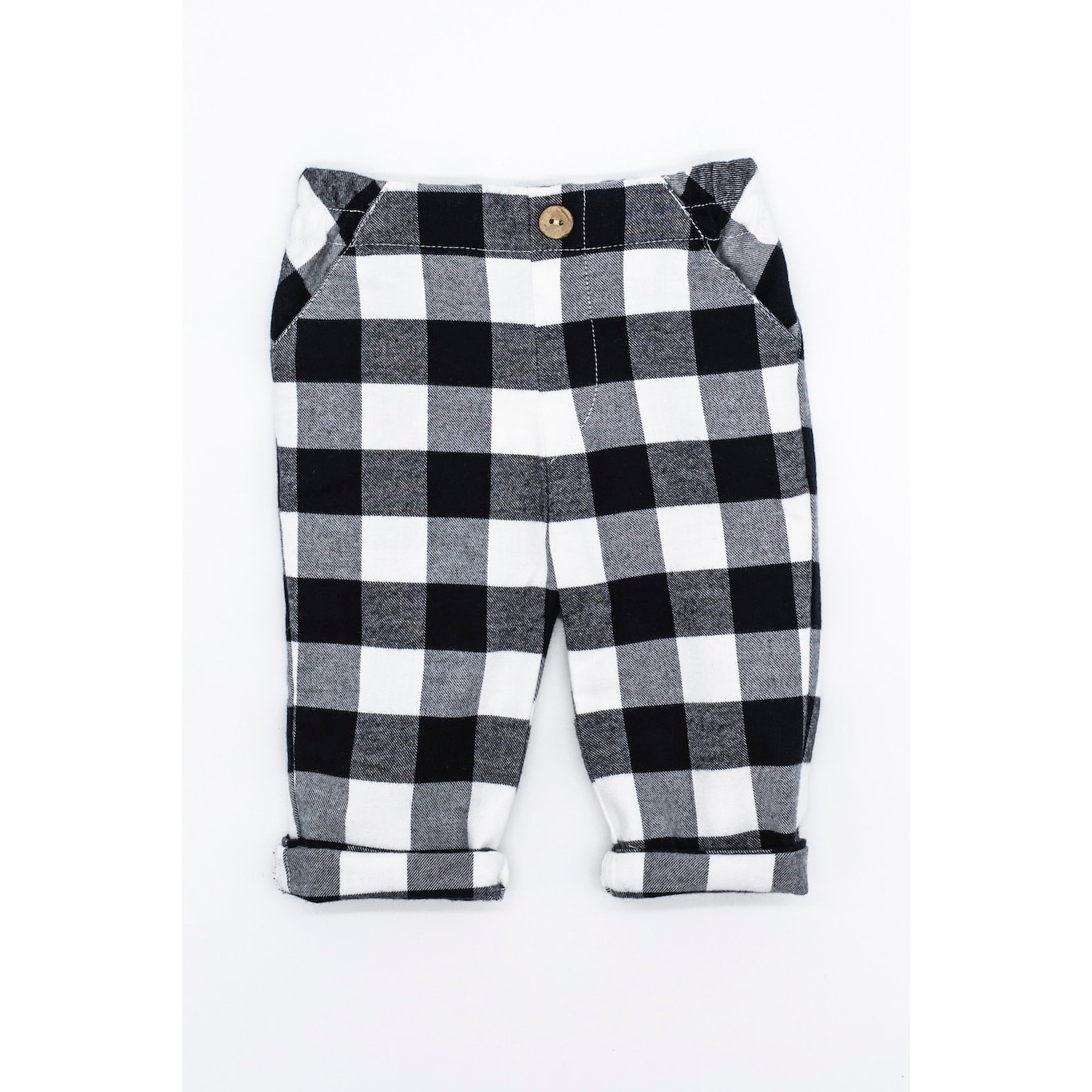 PANTALÓN CUADROS VICHY NEGRO