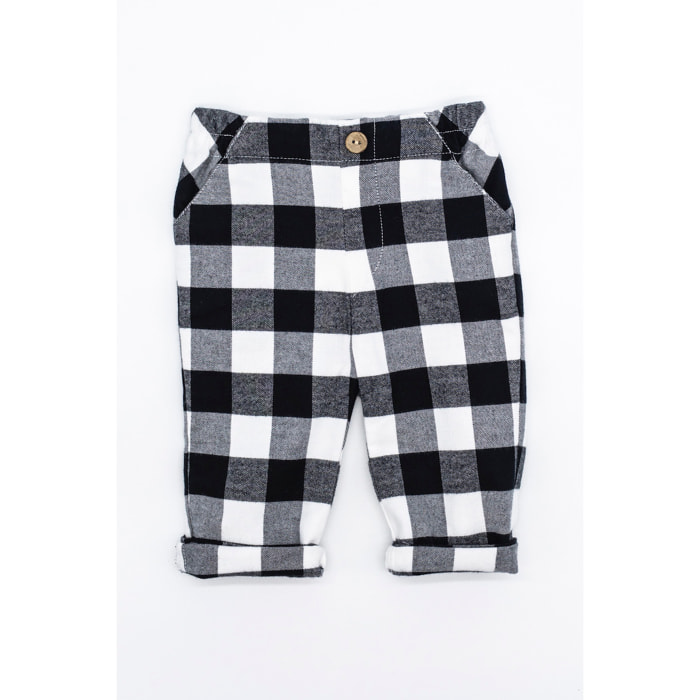 PANTALÓN CUADROS VICHY NEGRO
