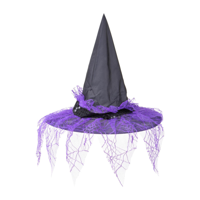 Cappello Strega 52 Cm - Pezzi 6 - 35X52X35cm - Colore: Rosa - Bianchi Dino - Halloween, Streghe