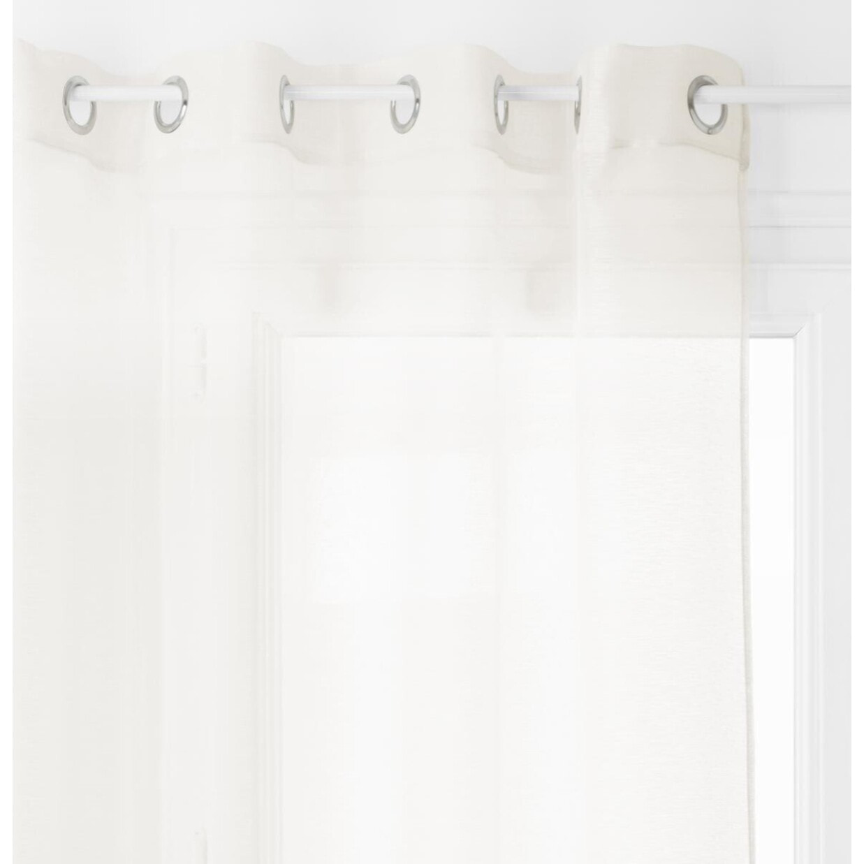Voilage "Moly" blanc ivoire 135x240cm