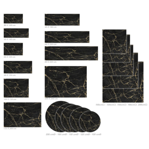 Alfombras vinílicas de Ceramiko - Black gold marble