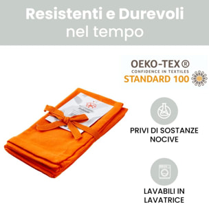 Intrecci – Set 6 tovaglioli in puro cotone 40x40 cm