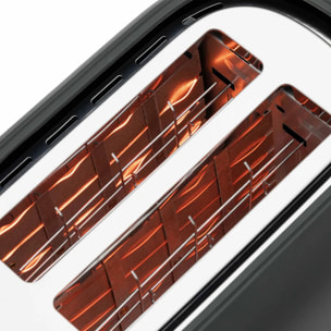 Tostadora JATA JETT1262 con dos ranuras. 7 niveles de tostado. También descongela