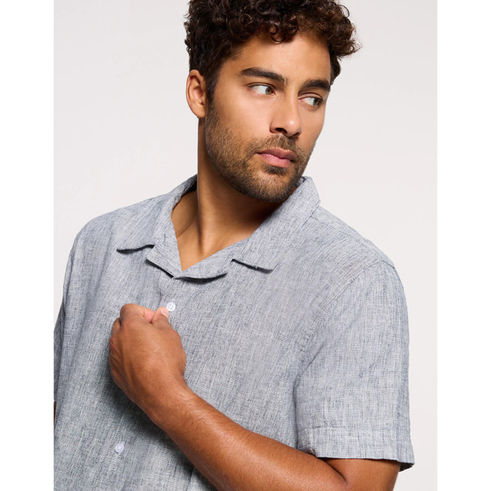 Camisa Lino Azul - Deon