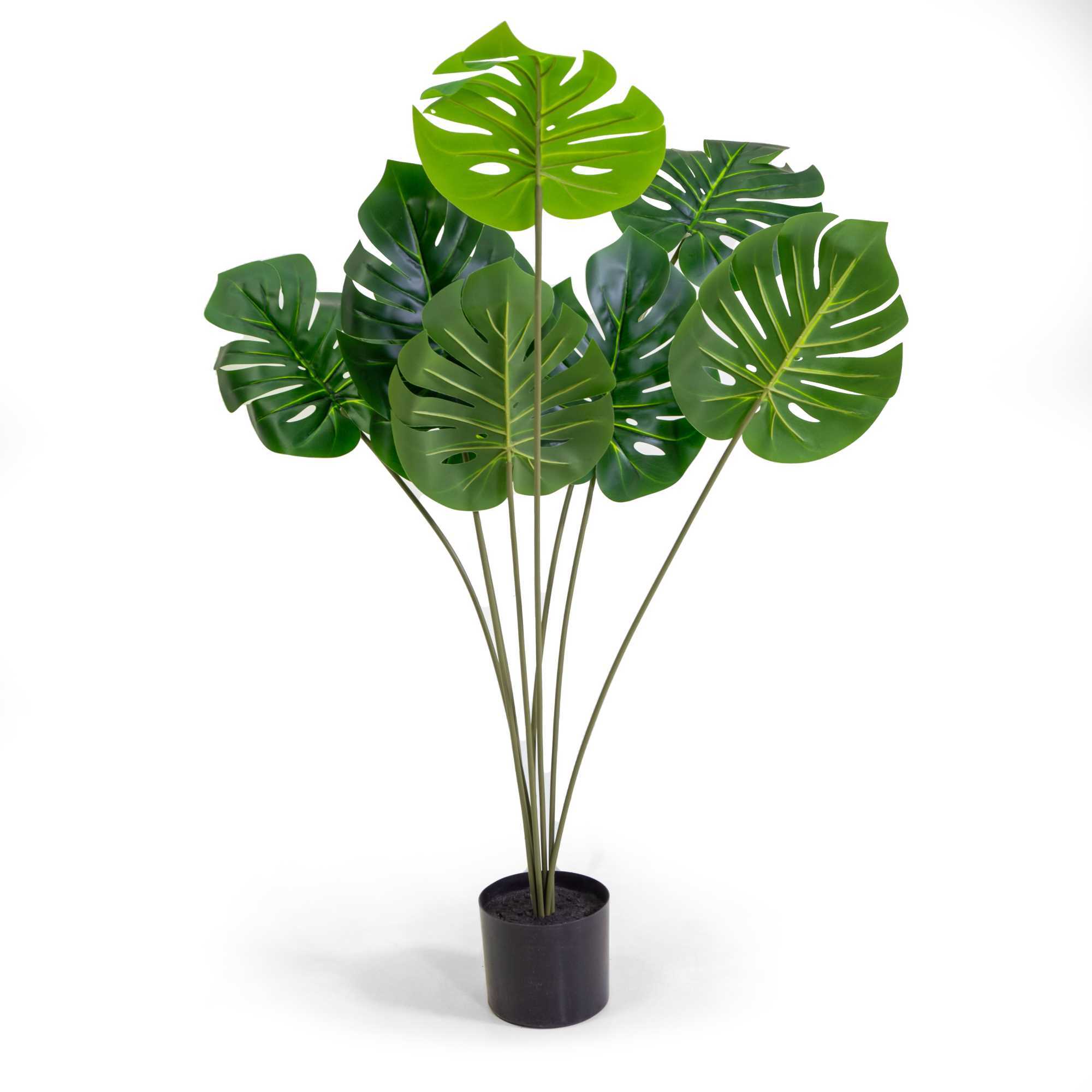 Pianta artificiale Monstera Vacchetti in plastica cmh120