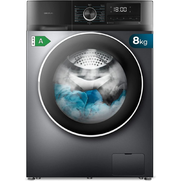 Cecotec Lave-linge Bolero DressCode 8500 Inverter Steel A