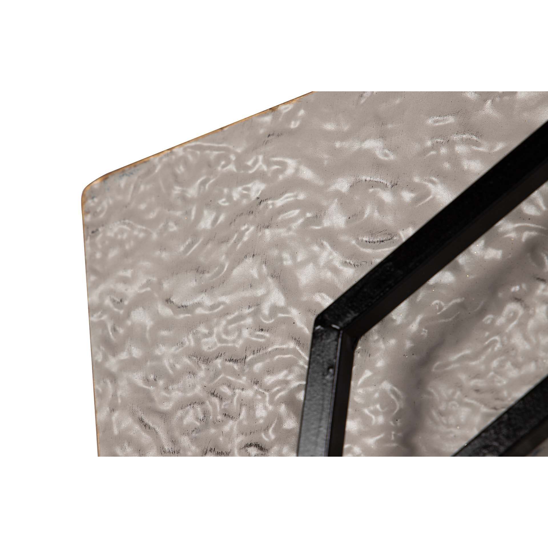 Adorno Pared Metal Gris Marron 58x5x90 Cm