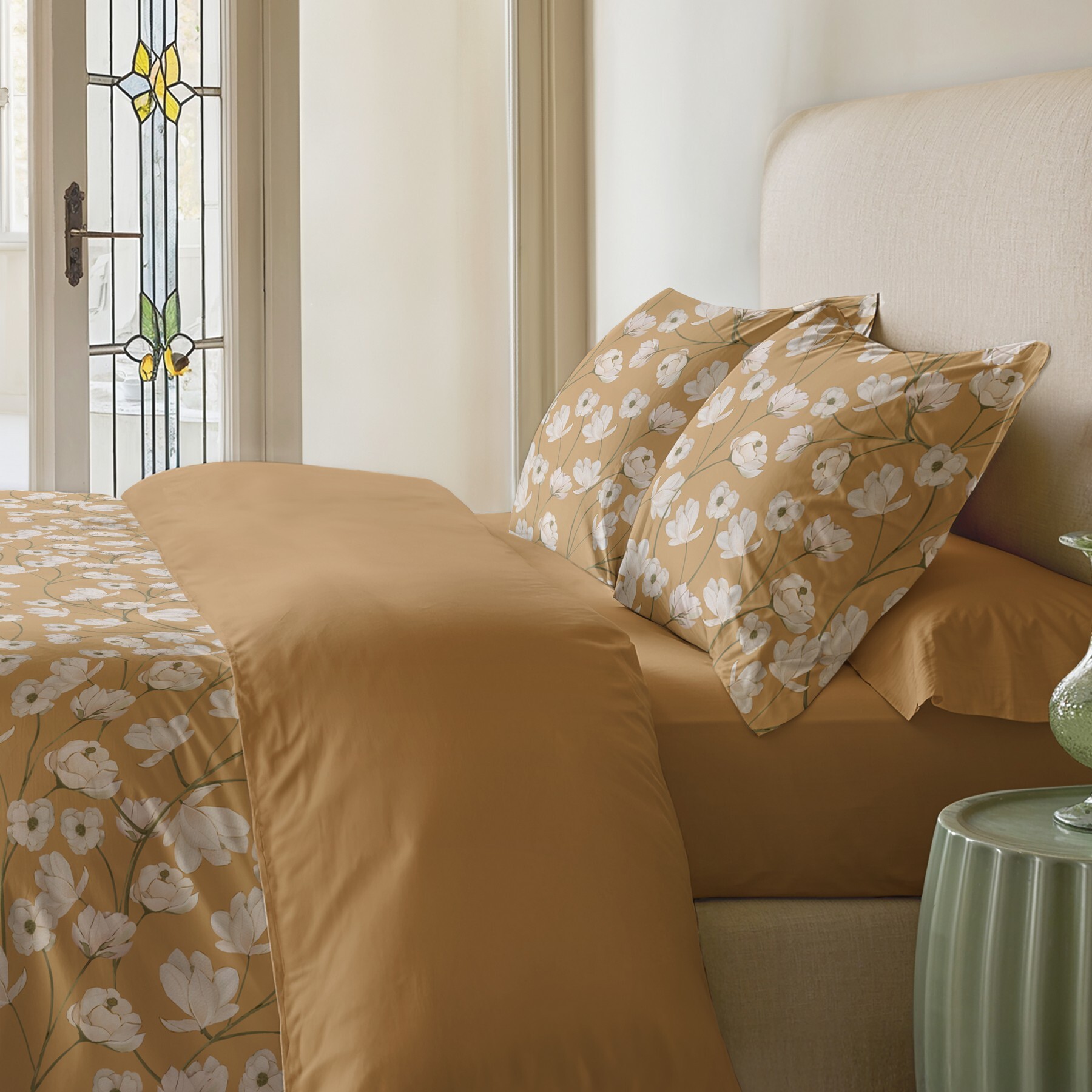 Taie d'oreiller Liberty Ocre