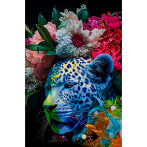 DIPINTO SU TELA LACCATO MOIRA C/CORNICE -B- CM 52X4X102