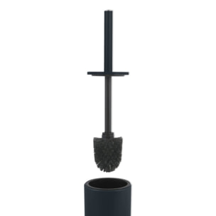 Brosse wc avec support Acier AKIRA Noir mat Spirella