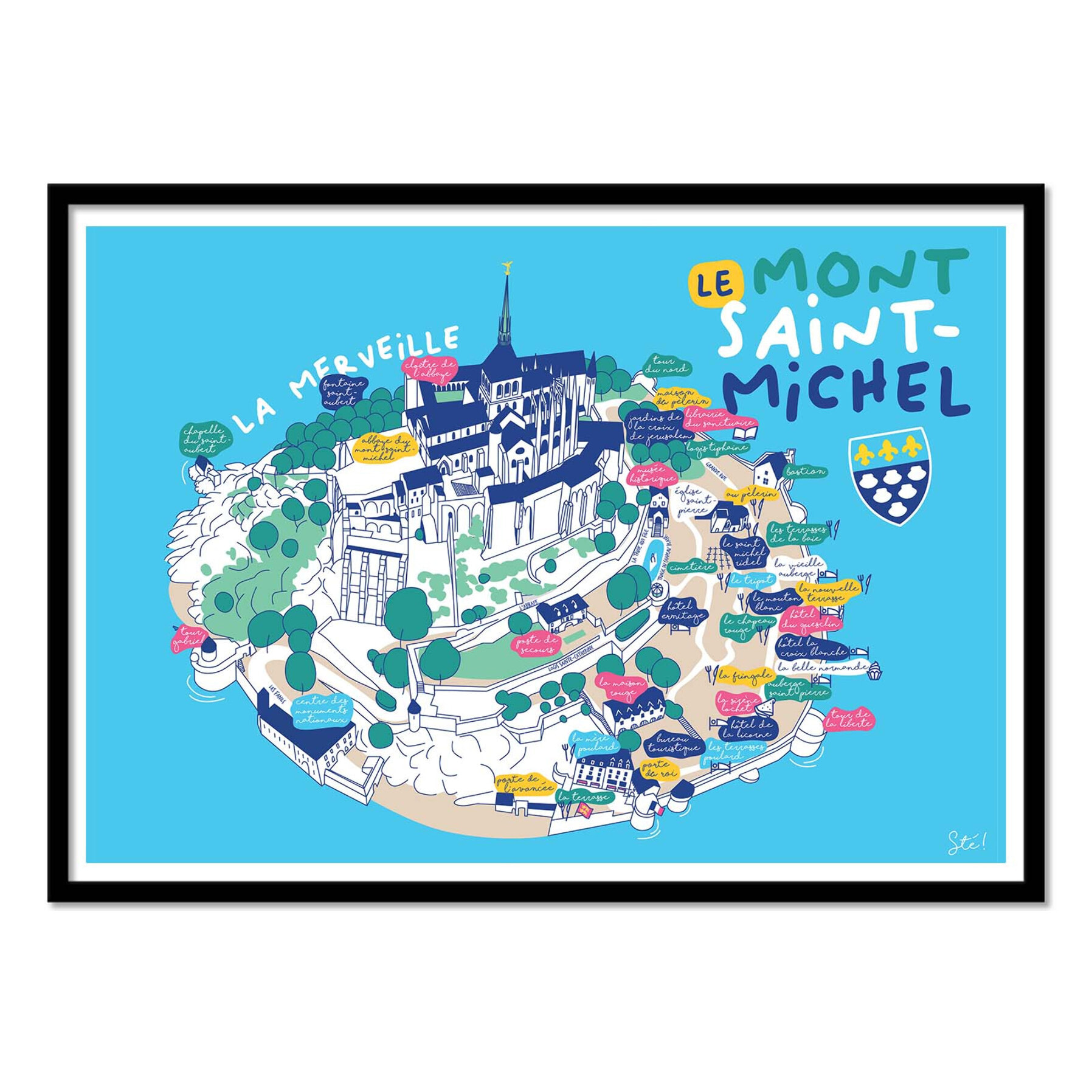 Affiche - Mont Saint-Michel - Sté!