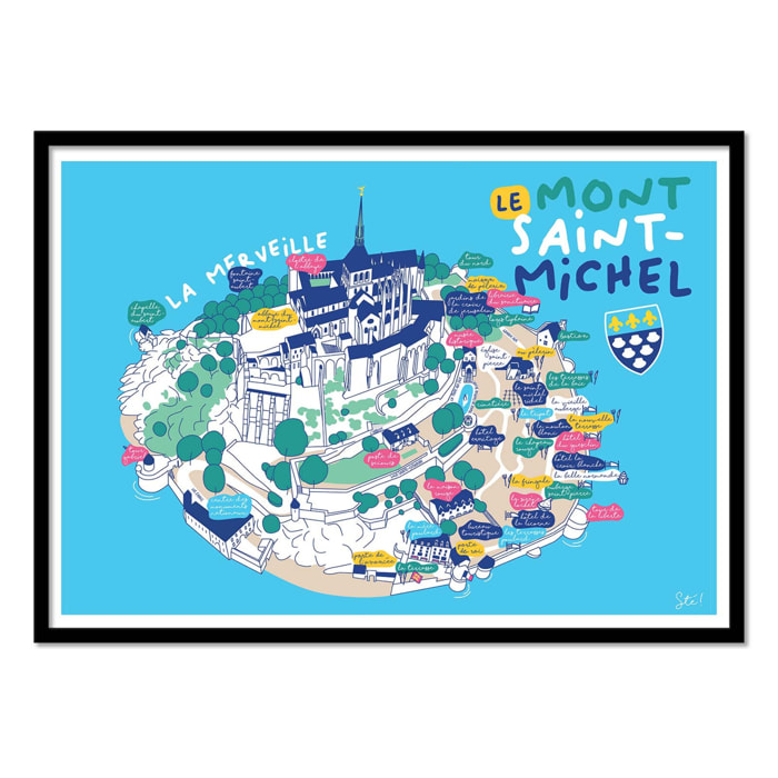 Affiche - Mont Saint-Michel - Sté!