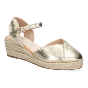 Sandalia de Cuña de Yute para Mujer, Comodas y Elegantes, Diseño Moderno con Tira Decorativa