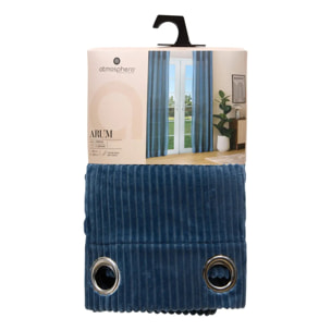 Rideau Arum bleu encre 140x260cm