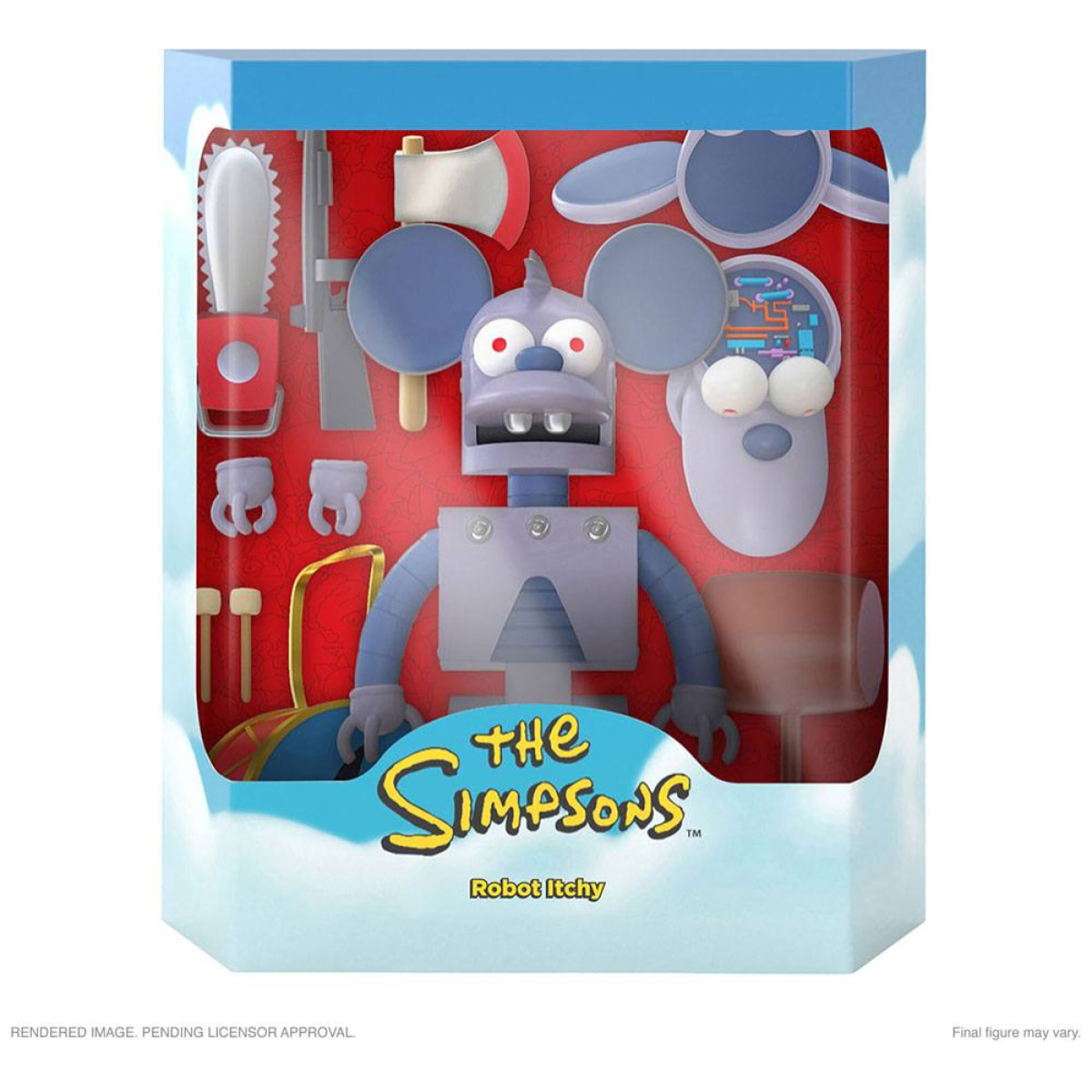 The Simpsons Ultimates Action Figura Robot Itchy 18 Cm Super7