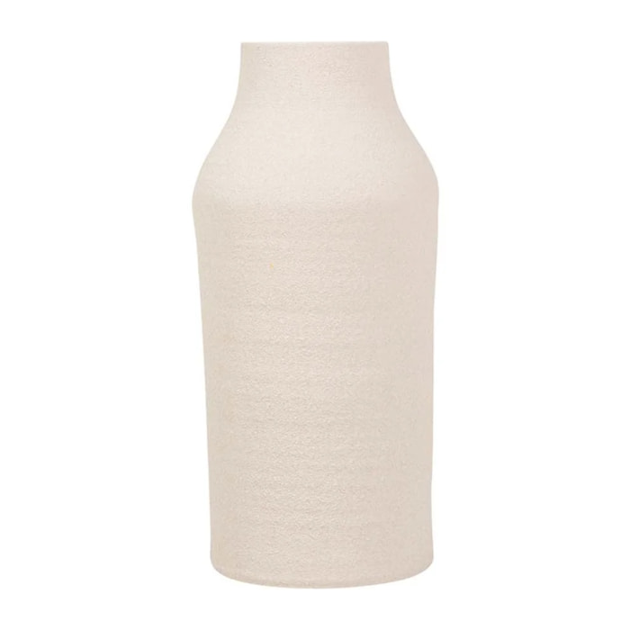 Florero Ceramica Beige 25x25x40 Cm