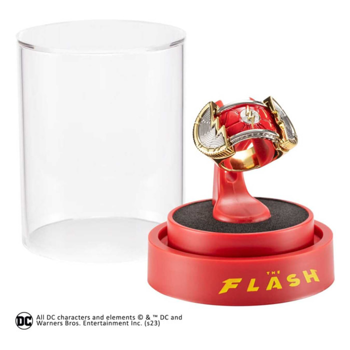 Dc Comics Replica Anello Flash Con Display Noble Collection