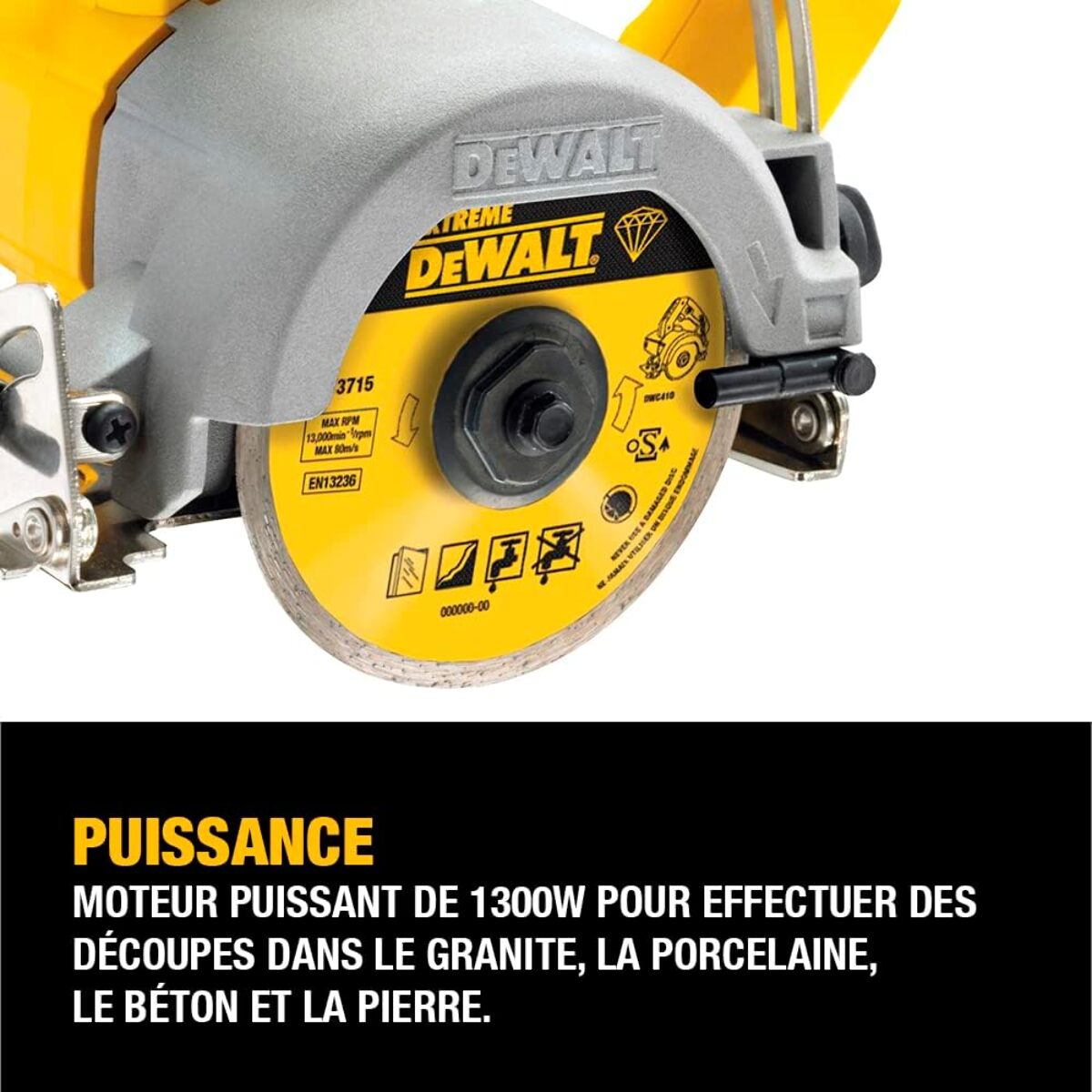 Scie circulaire à matériaux 1300 W - 110 mm - DEWALT - DWC410-QS