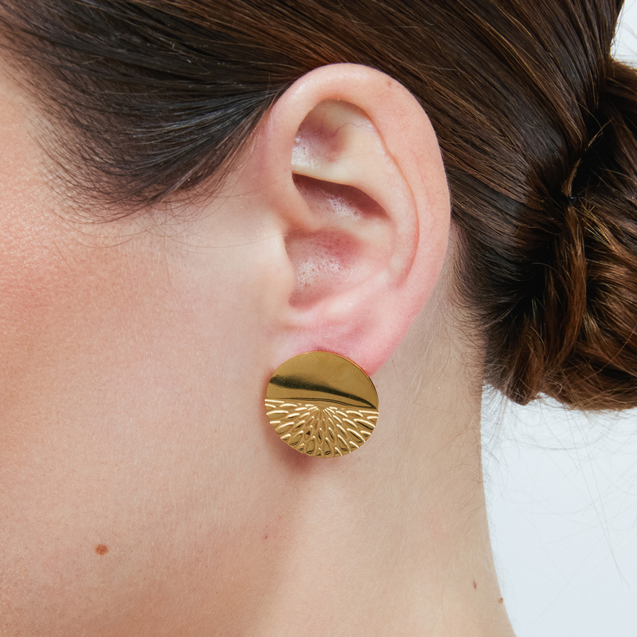 Pendientes Soodla acabado oro amarillo 18k