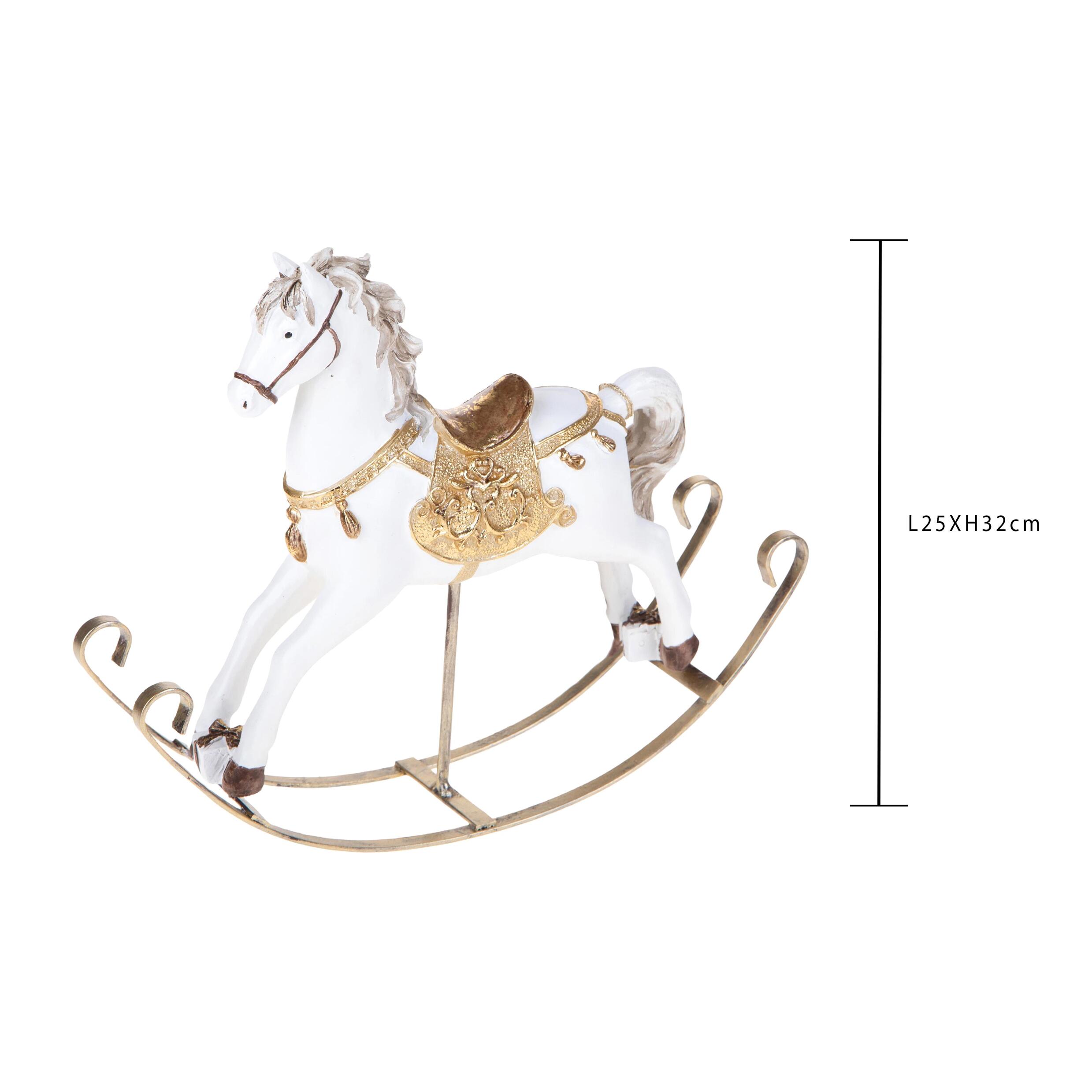 Cavallo a dondolo - Pezzi 2 - 25xH23x7cm - Bianchi Dino SpA