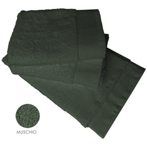 Set asciugamano ospite 3 pezzi muschio