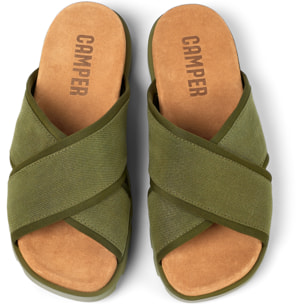 Sandalias - CAMPER Brutus - Verde - Textil técnico (poliéster reciclado)