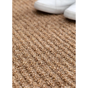 LUMEN Alfombra lavable lisa con bucles Natural, varias medidas disponibles.