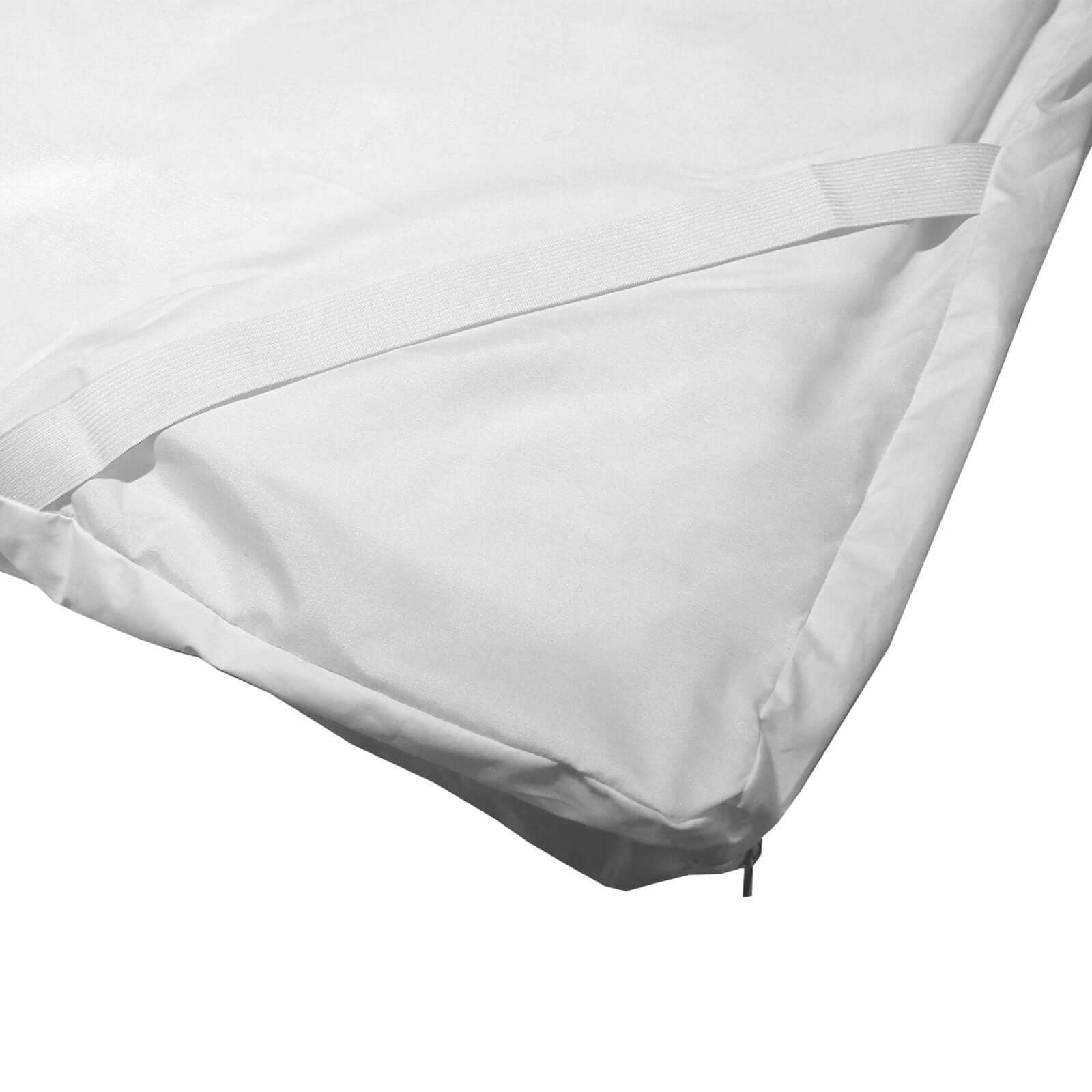 Surmatelas Hybrid | Mémoire de forme et microfibre | 8 cm | Déhoussable & sangles de maintien