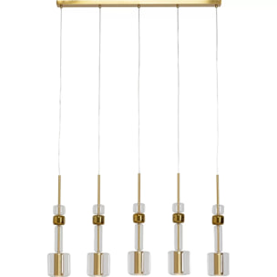 Suspension Candy Bar dorée 103cm Kare Design