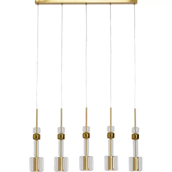 Suspension Candy Bar dorée 103cm Kare Design