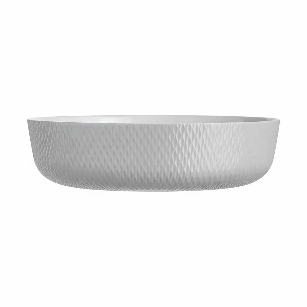 Fuente redonda gris 22 cm de ópalo culinario Smart Cuisine Wavy - Luminarc