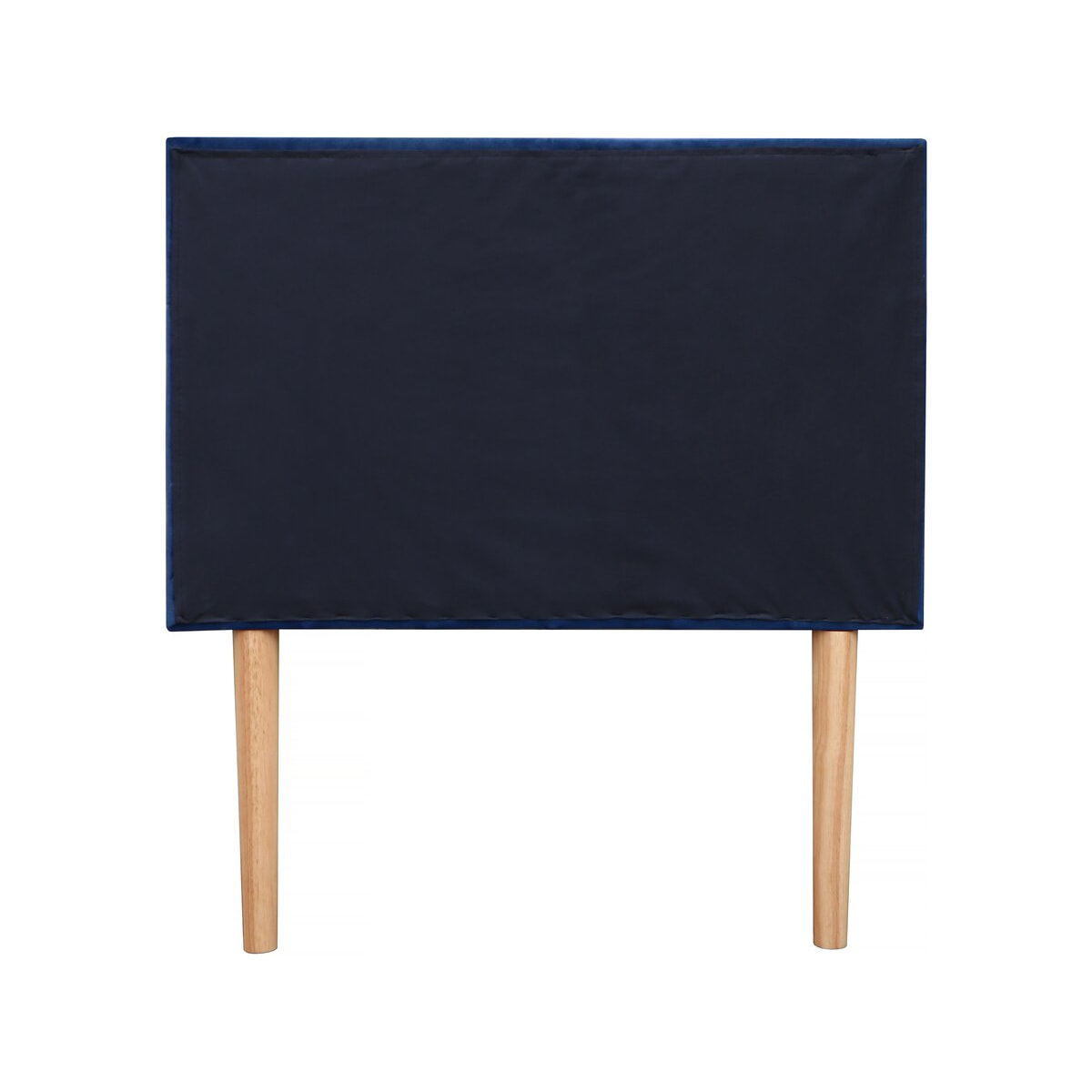 Tête de lit capitonnée en Velours "Lya" - 90 x 100 cm - Bleu foncé
