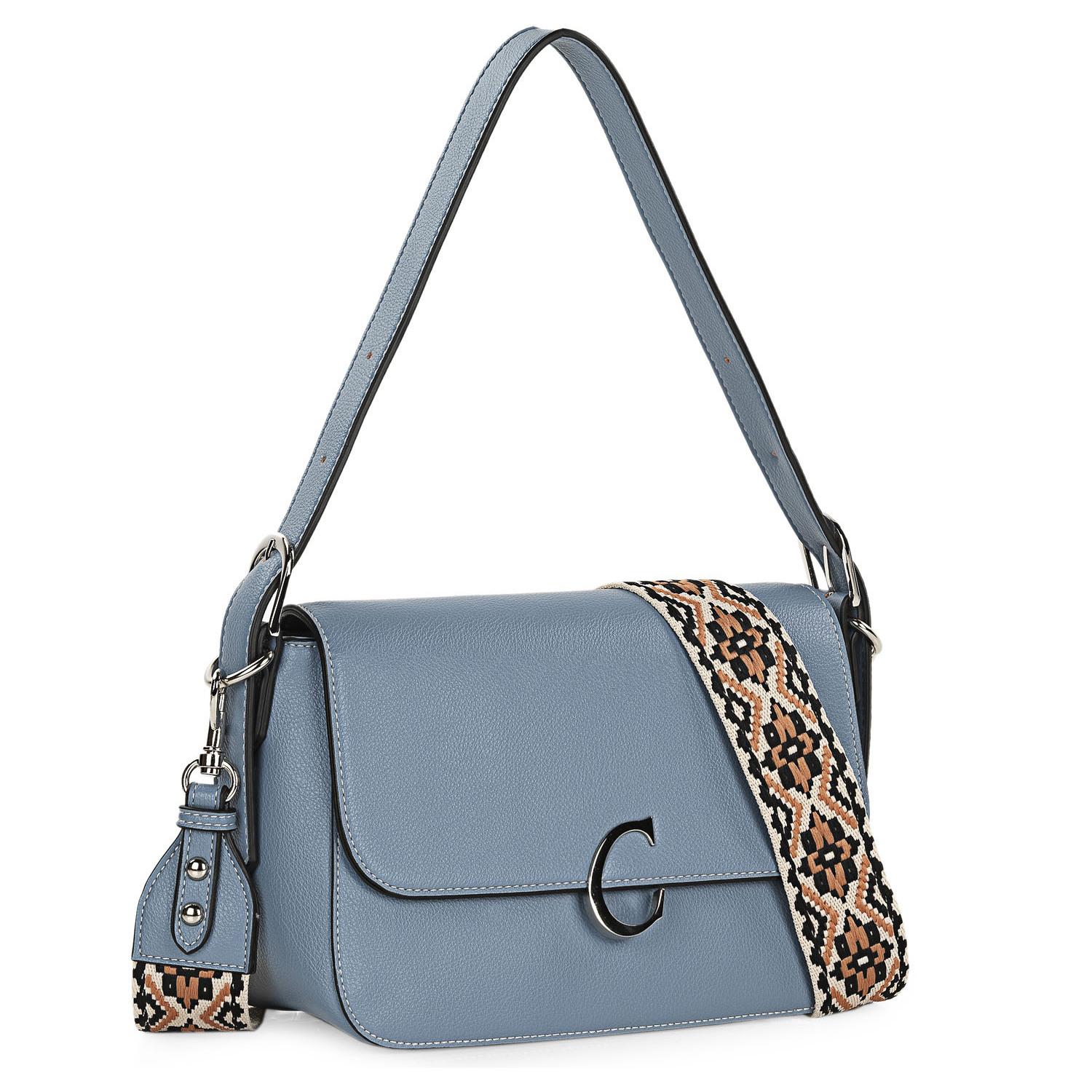 Bolso Bandolera Mujer Sint/Pu Cimarron Albany Azul Tejano