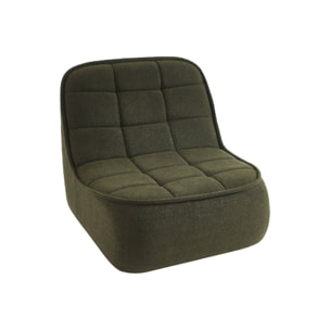 Canapé compressé modulable bouclette texturée 3 places avec repose pied BONI