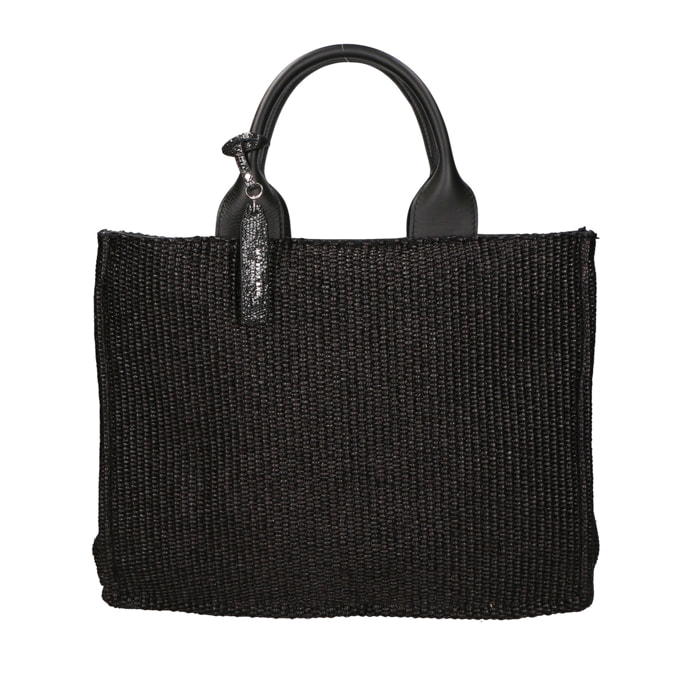 Borsa a mano da donna - Modello False - Misto pelle e tessuto - 31.0 x 41.5 x 15.5 cm