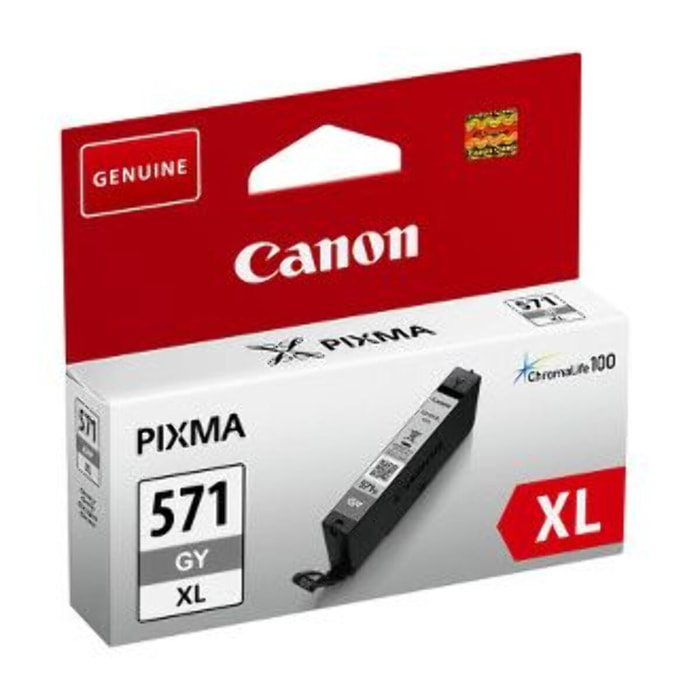 Cartouche d'encre CANON Originale CLI-571 XL Grise Haute Capacité - 0391C001