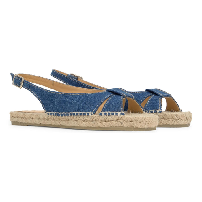 Alpargata destalonada Parca peep-toe 2 cm